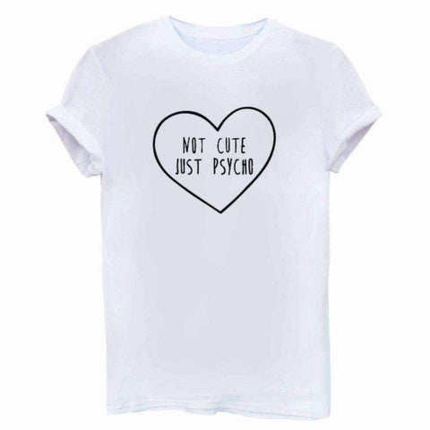 2017 New arrivalSummer Lovely Women Letter Printed T shirt Black Combed Cotton Fashion Woman Tee Women's Fashion Tops